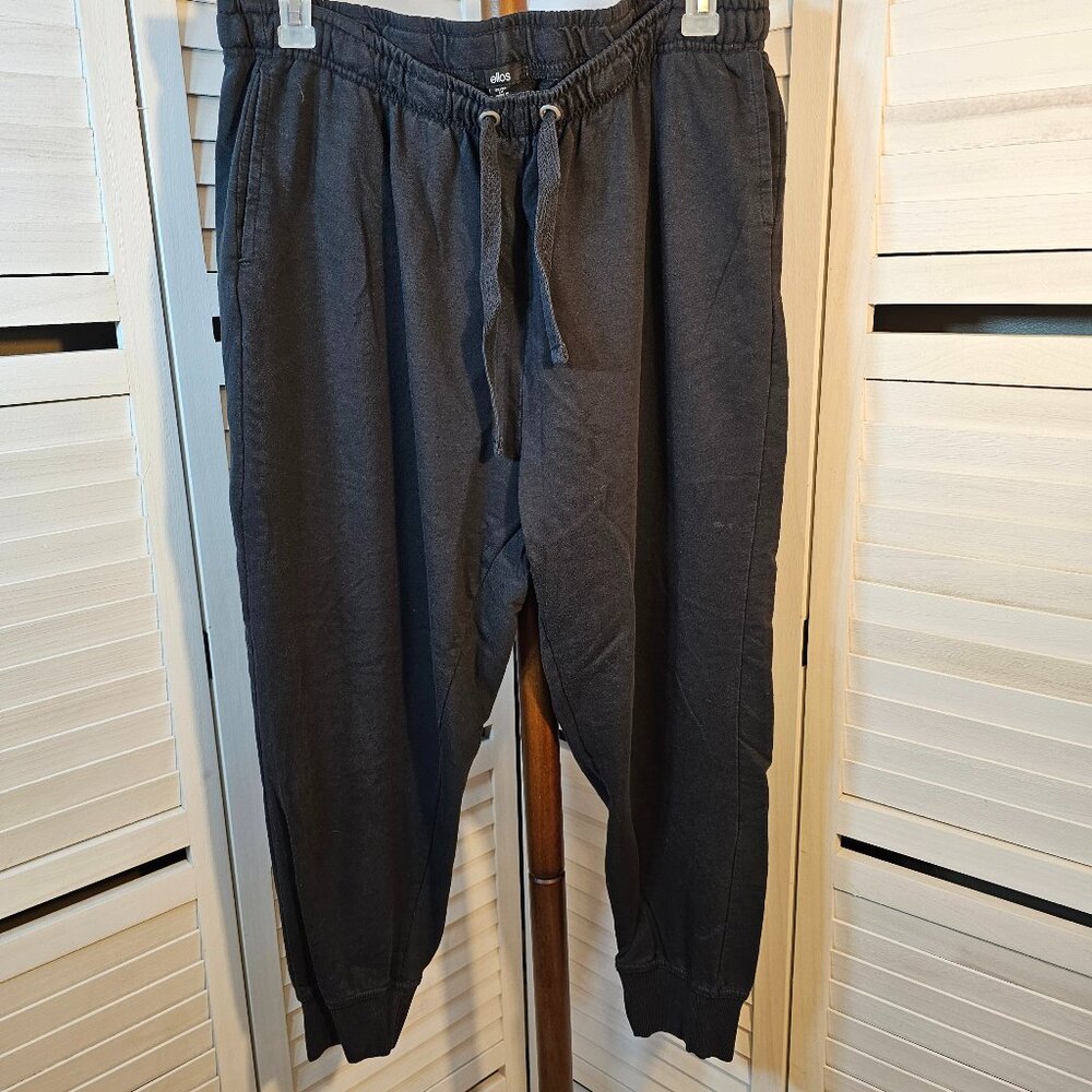ellos, Plus Size 1X 22/24, Black Jogger